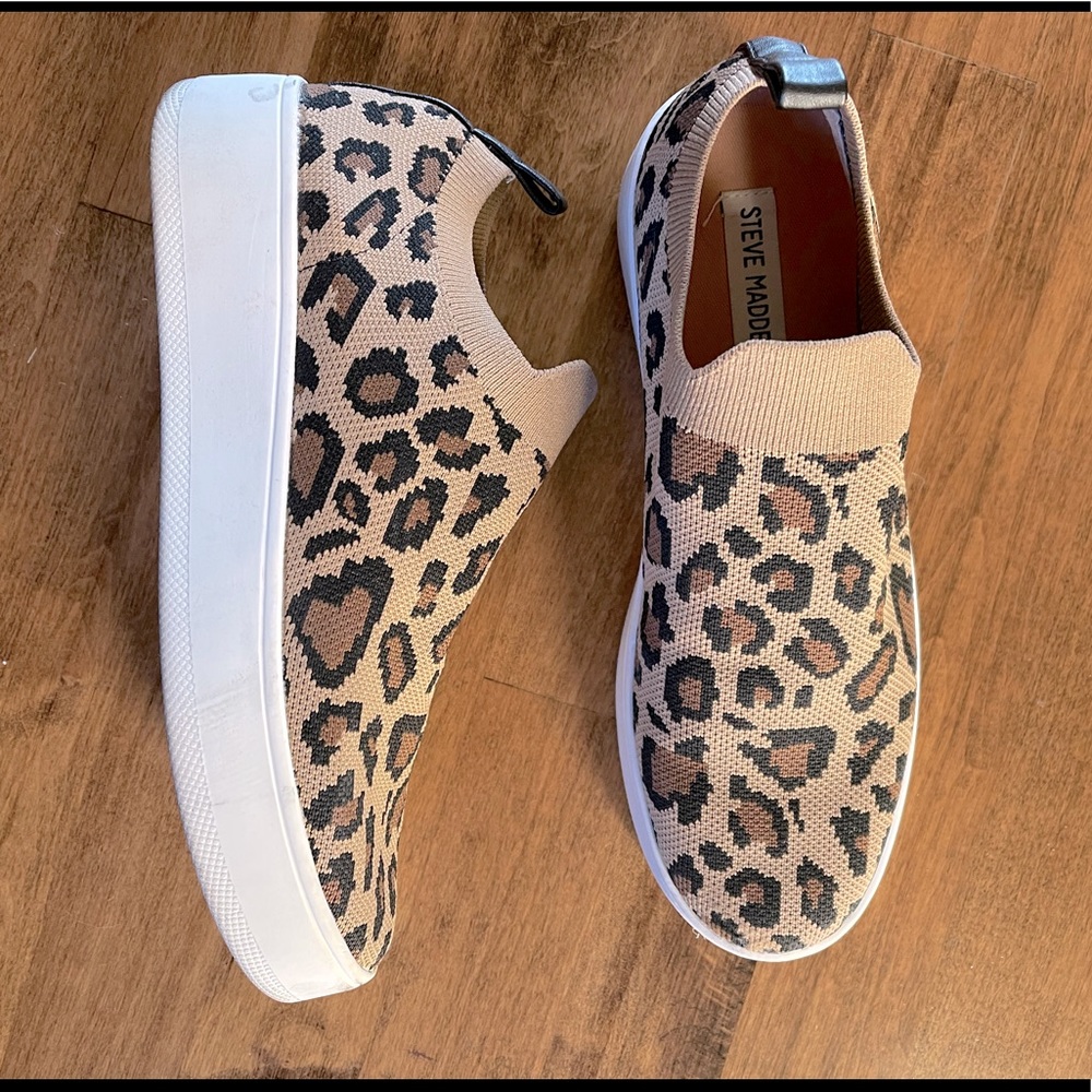 Steve Madden Leopard Slip Ons
